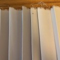 Baltas plisuotas audinys 2,4 m 
